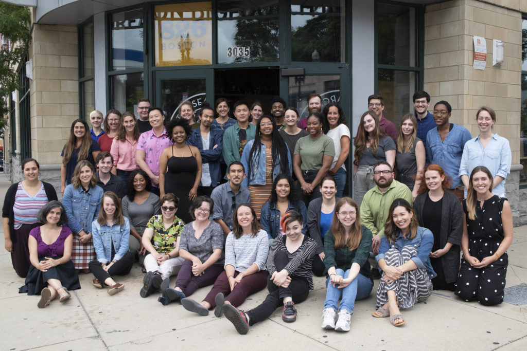 The 826 Boston team outside of the Egleston Tutoring Center.