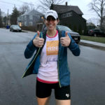 020 Boston Marathon© runner, Erin, trains to once again run for 826 Boston this April.