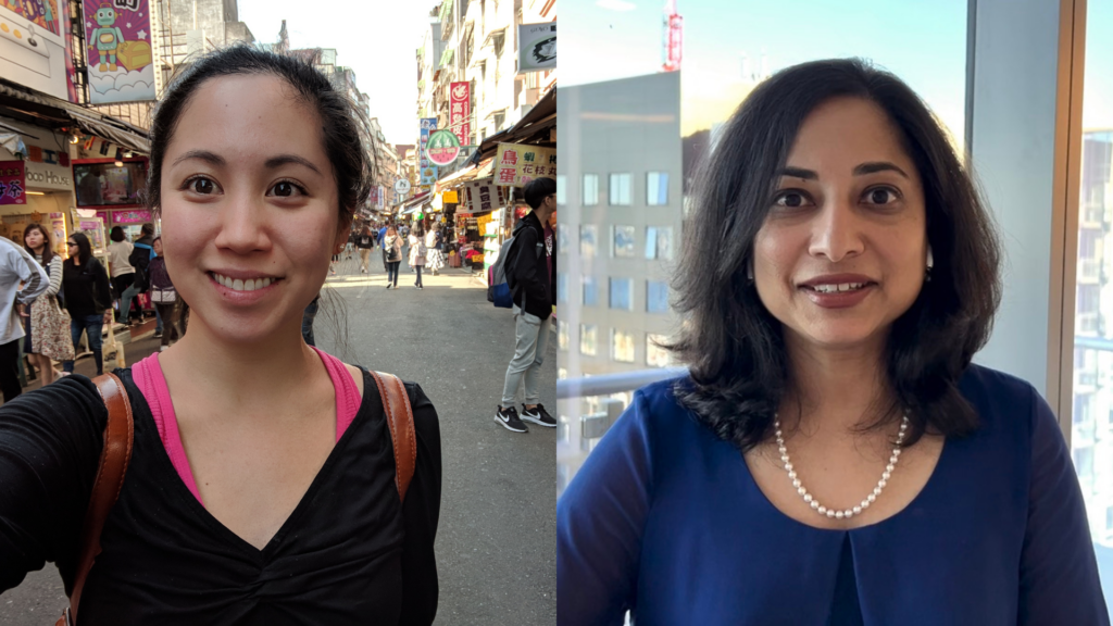 Headshots of April Bo Wang and Sonali Shah 